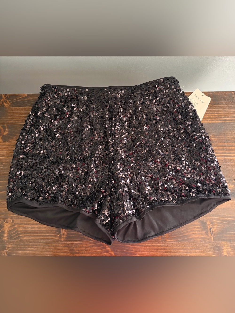NWT A New Day Black Sequined Party Shorts Women’s Size Small